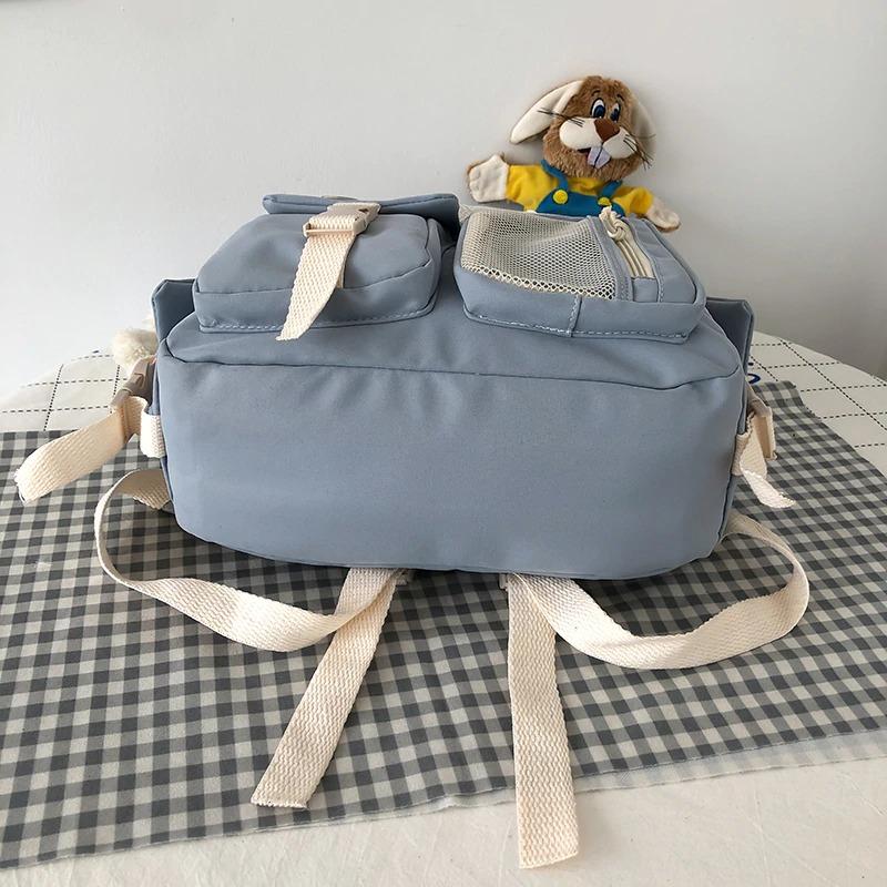 Grand sac à dos en toile multi-poches