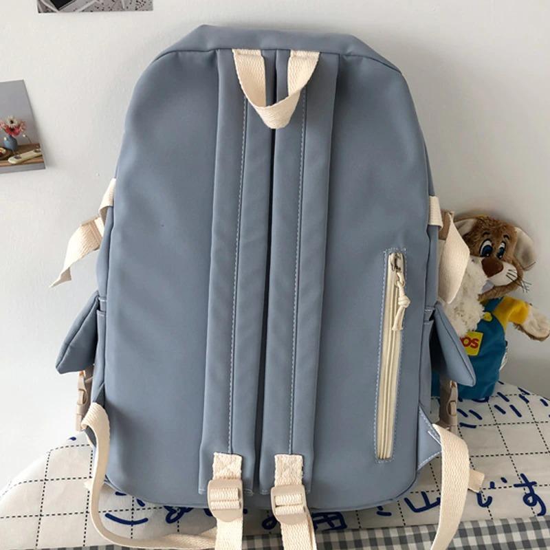 Grand sac à dos en toile multi-poches
