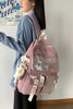 Grand sac à dos en toile multi-poches