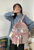 Grand sac à dos en toile multi-poches