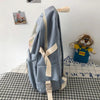Grand sac à dos en toile multi-poches
