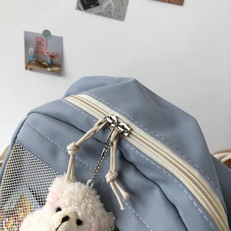 Grand sac à dos en toile multi-poches