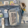 Grand sac à dos en toile multi-poches