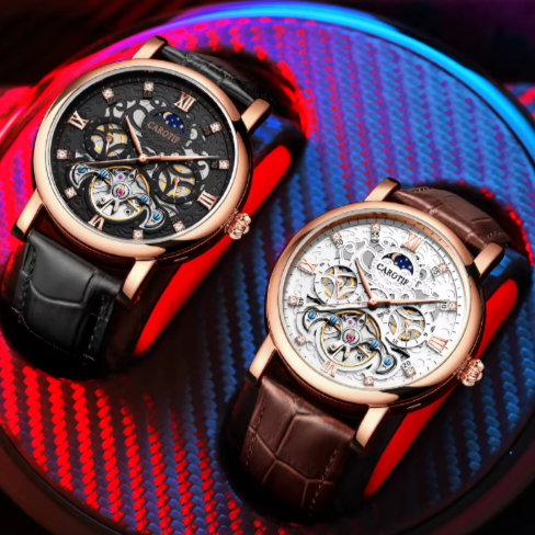 Business Leather Band Mechanical Automatic Watch