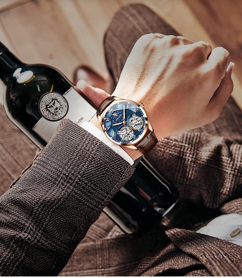 Montre mécanique d'entreprise Tourbillon Design
