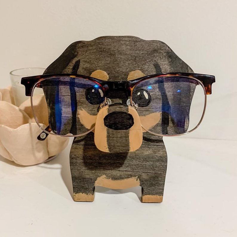 Porte-lunettes Minimals fait main avec motif d'animaux mignons