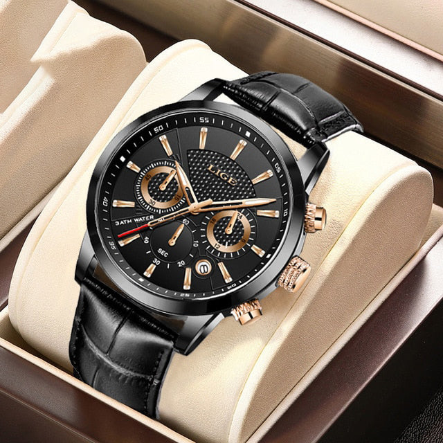 Montre militaire en cuir à la mode