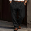 Pantalon ample en coton et lin pour hommes