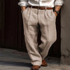 Pantalon ample en coton et lin pour hommes