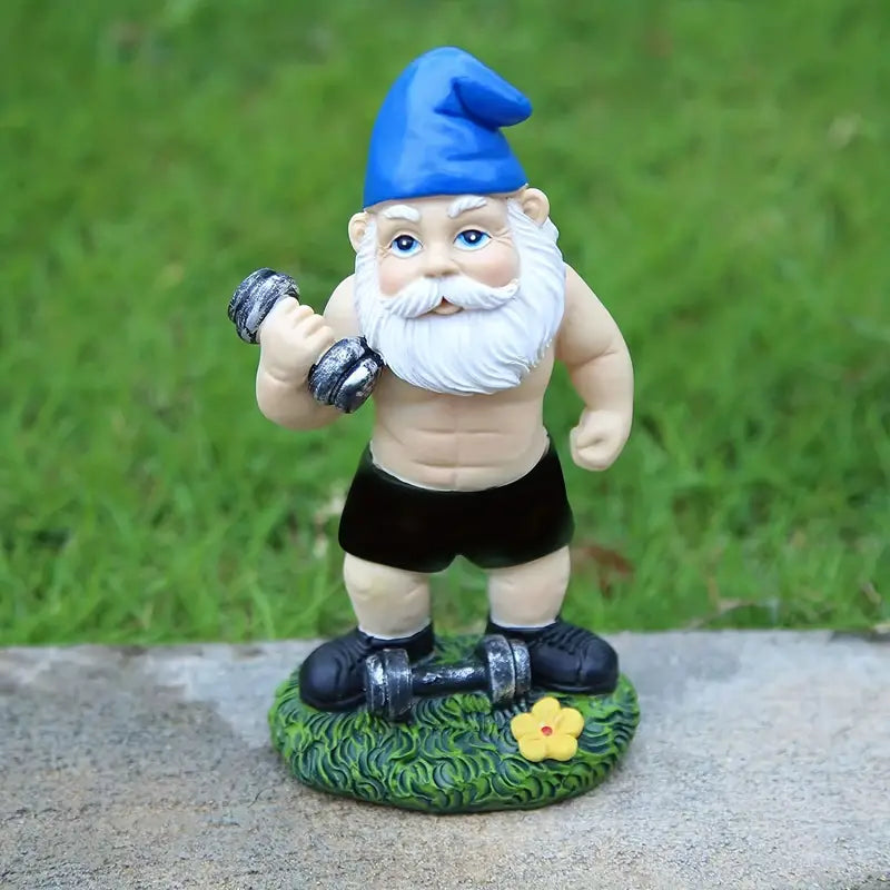 Ornement vieux nain de jardin créatif