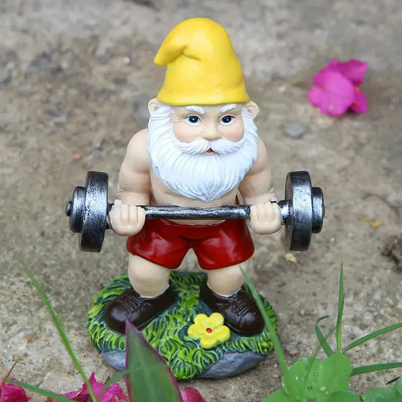 Ornement vieux nain de jardin créatif