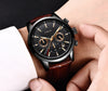 Montre militaire en cuir à la mode