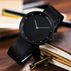 Montre en cuir minimaliste à quartz pour hommes