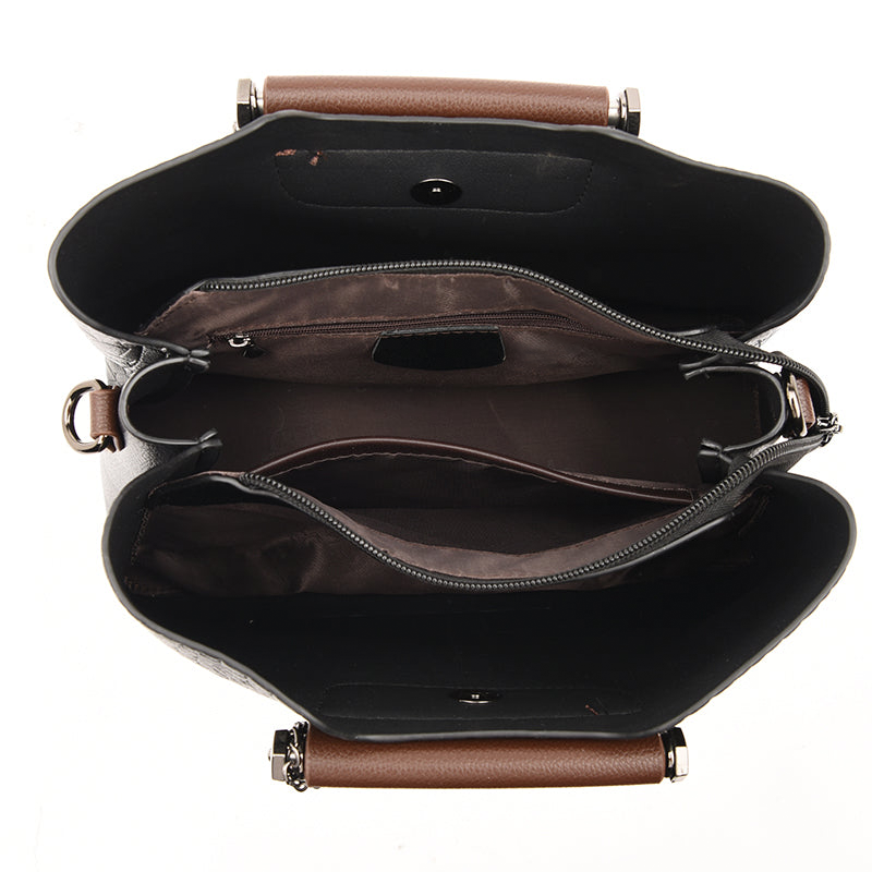 Sac à main pour dames en cuir pressé