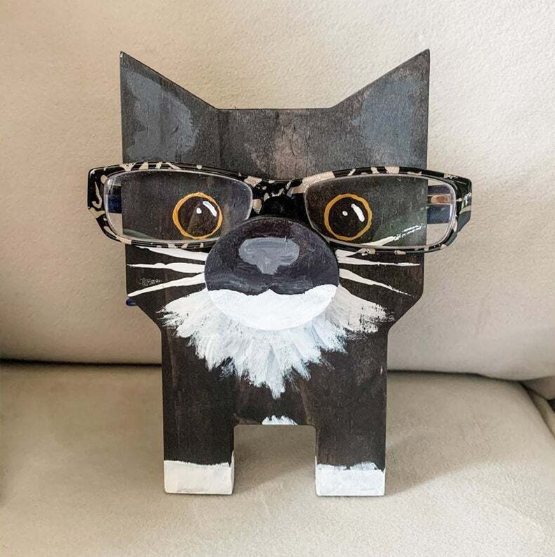 Porte-lunettes Minimals fait main avec motif d'animaux mignons