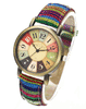 Wise | Montre rétro avec bracelet en toile de jean