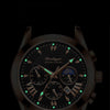 Montre de luxe avec bracelet en cuir