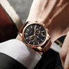 Montre militaire en cuir à la mode