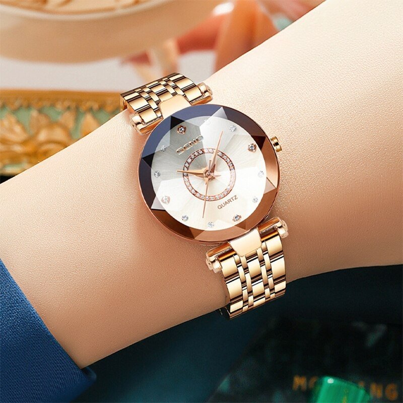 ModernWatch™ - Montre en acier inoxydable pour femmes - Jum Square