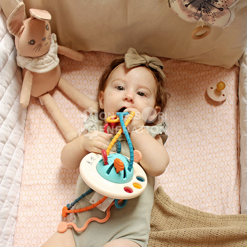 Jouet de traction en silicone pour bébés