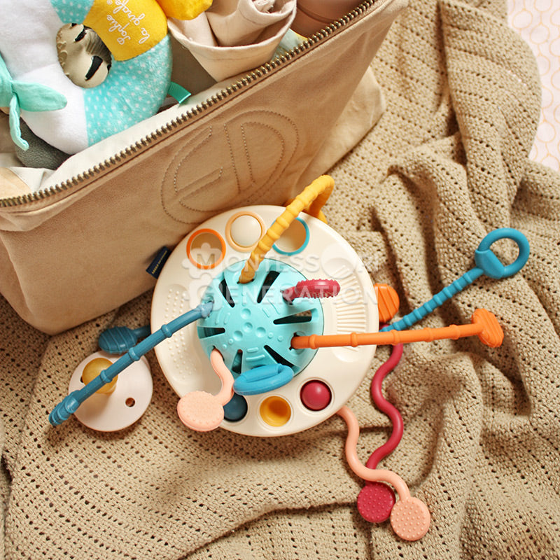 Jouet de traction en silicone pour bébés