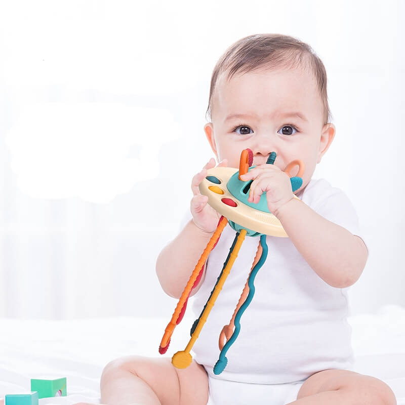 Jouet de traction en silicone pour bébés