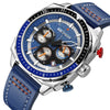 Montre à quartz de luxe, étanche, à chronographe et à sport