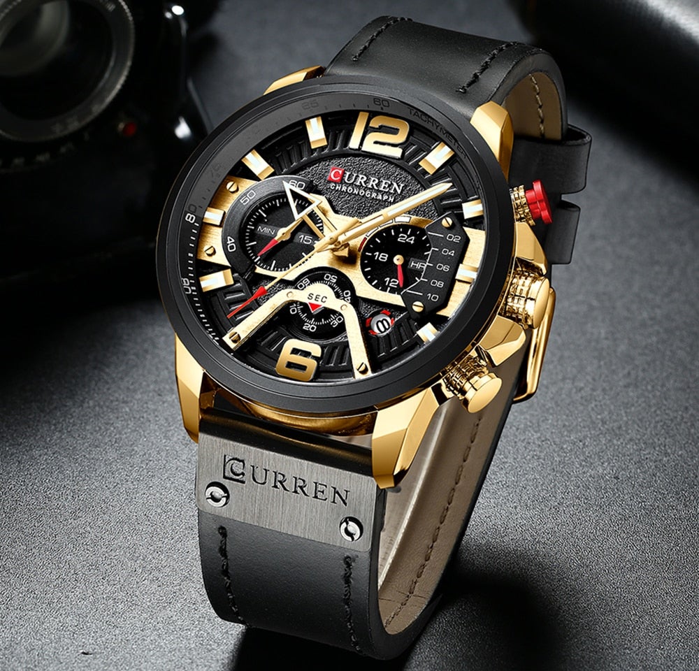 Curren Montre-bracelet de luxe pour hommes