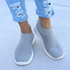 Chaussures de marche gaufrées en cristal pour femmes