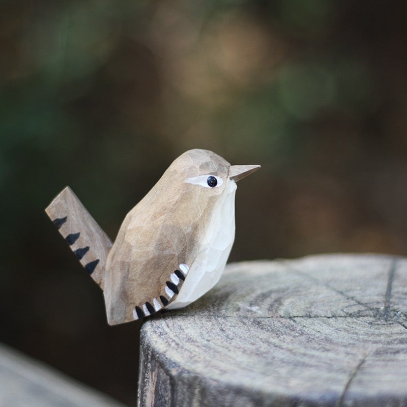 FLUROXO oiseaux en bois faits à la main