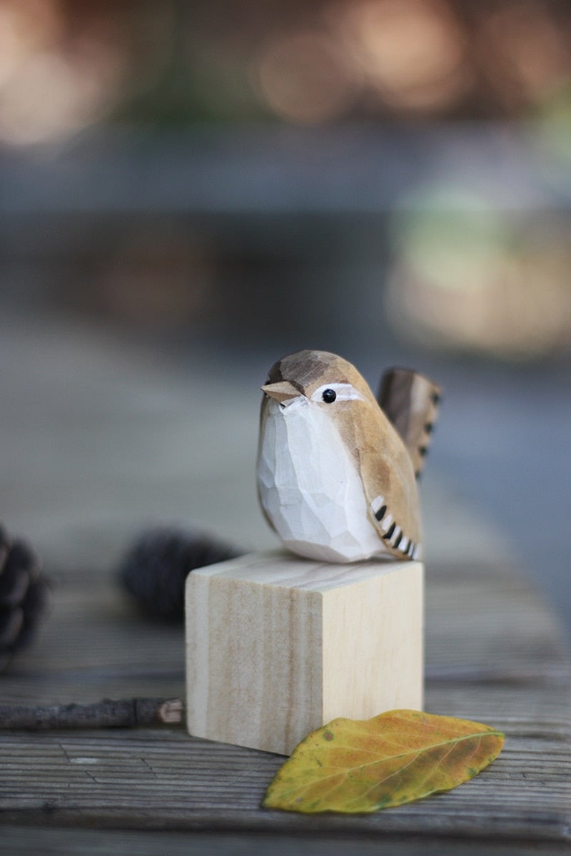 FLUROXO oiseaux en bois faits à la main