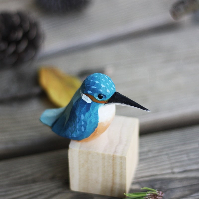 FLUROXO oiseaux en bois faits à la main