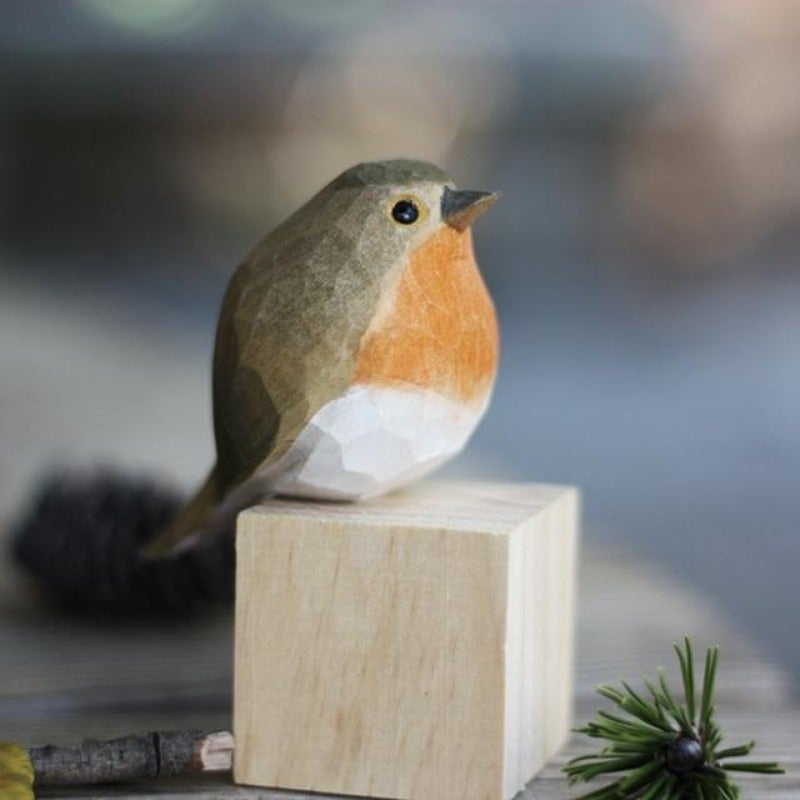 FLUROXO oiseaux en bois faits à la main