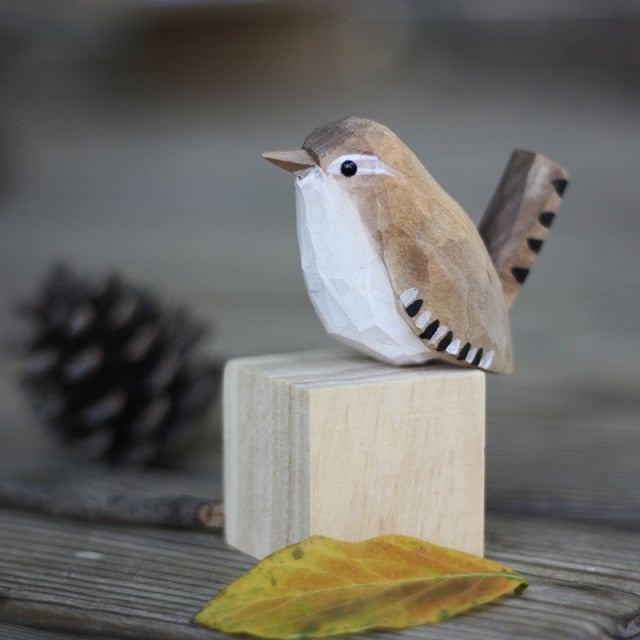 FLUROXO oiseaux en bois faits à la main