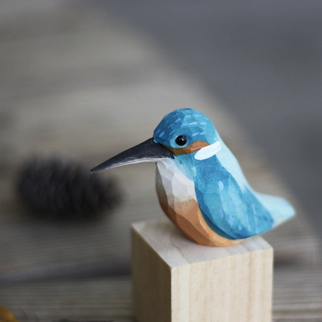 FLUROXO oiseaux en bois faits à la main