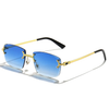 Lunettes de soleil carrées sans monture UNISEX