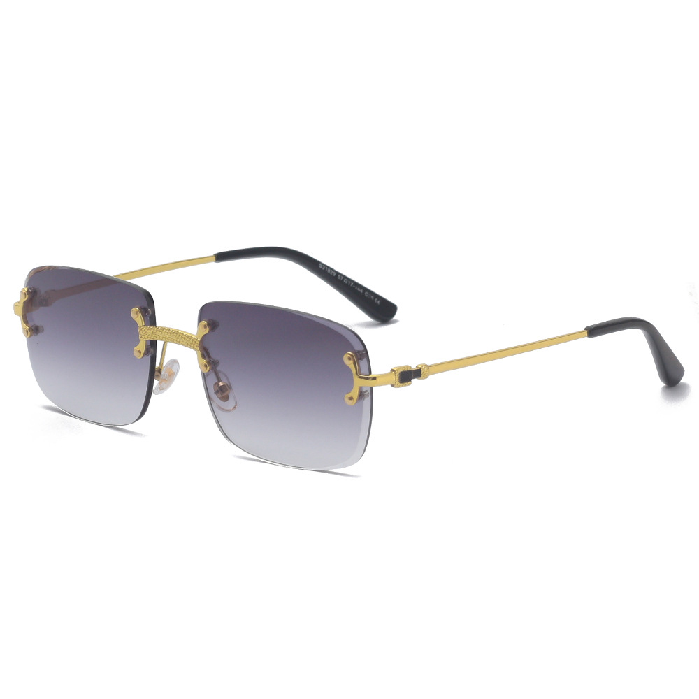 Lunettes de soleil carrées sans monture UNISEX