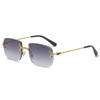 Lunettes de soleil carrées sans monture UNISEX