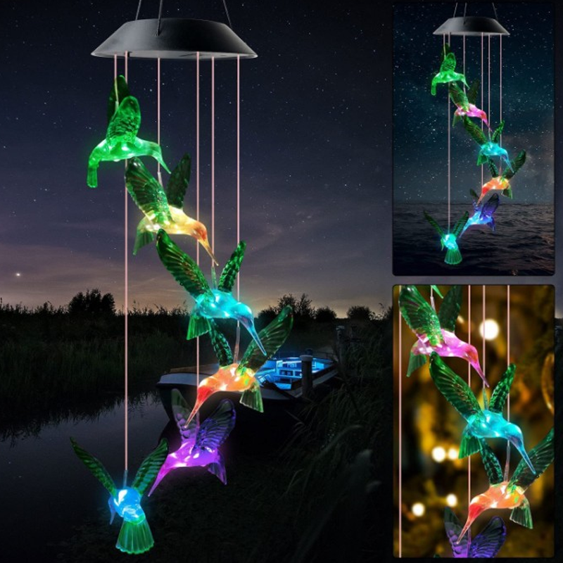 Carillons solaires LED pour colibris