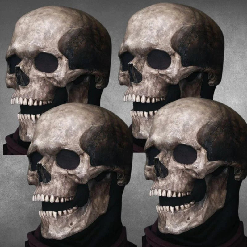 Tête de mort Skullmaske Med Fuldt Hoved