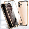 Coque de protection magnétique en verre à 360° pour iPhone