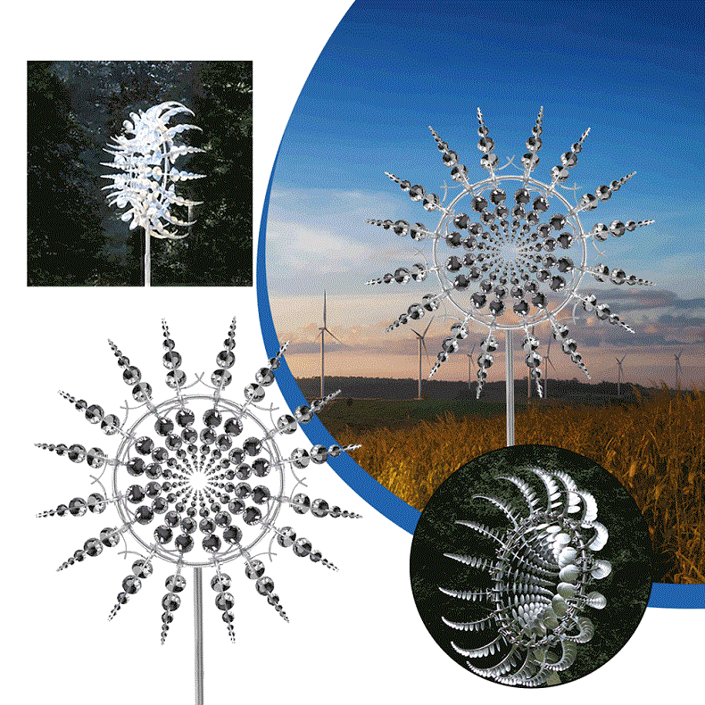 Lopey Anti-Rust Kinetic Metal Wind Spinners (Spinners à vent en métal antirouille)