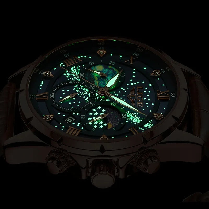 Elégante montre Moonphase